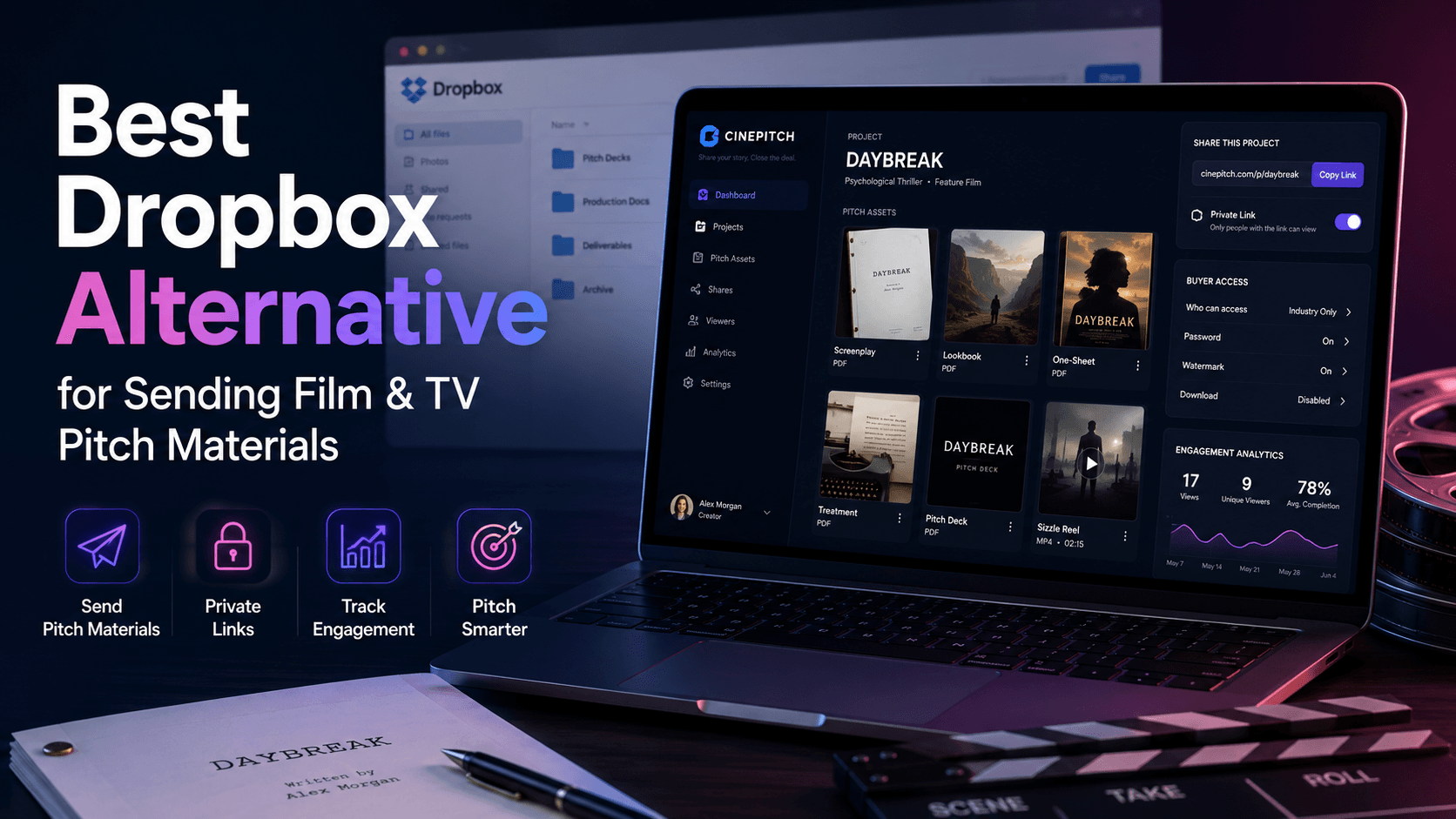 Best Dropbox Alternative for Sending Film & TV Pitch Materials